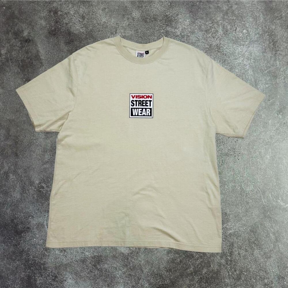 Vintage vision streetwear tee beige Men's XL